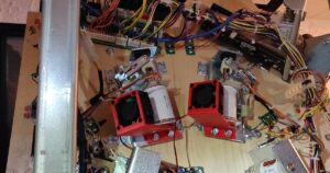 Pinball coil fan holder