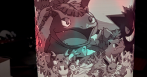 Pokemon Lithophane Lamp Adaptor for Rotating LED Base