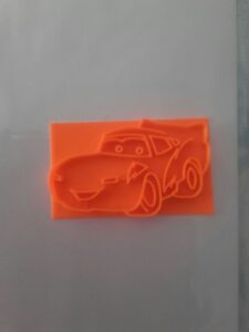 Rayo Mcqueen cookie cutter @ Pinshape
