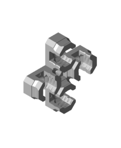 Remix of 8 mm - Quad Offset Snaps (DS Part A Single Piece) - 3D model by RandyMagnum on Thangs
