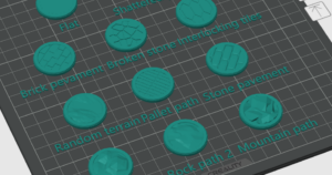 Round figure stands (11 variants)