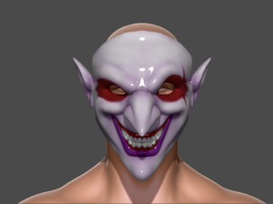 Shaco mask 3D Printable 3D print model  @ Pinshape