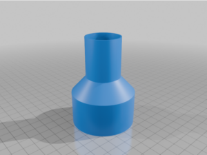 Shop vac adapter 33mm OD 58mm ID by thaloxsus