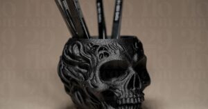 Skull Shaped Holder / Organizer