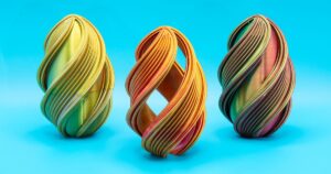 Spiral Ribbon Easter Eggs