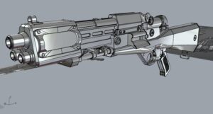 TL-50 Heavy Blaster from Star Wars 3d print model @ Pinshape