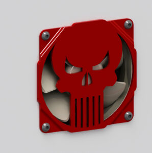 The punisher skull fan grill 120mm - griglia ventola teschio @ Pinshape