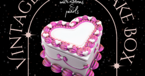 Vintage Heart Fake Cake Jewelry Trinket Box - Ribbons & Pearls