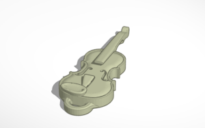 Violin key chain @ Pinshape