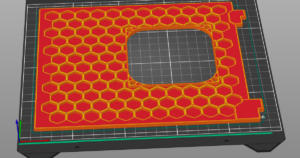 Voron 0.2 Hinged Backdoor 92mm Fan Hole