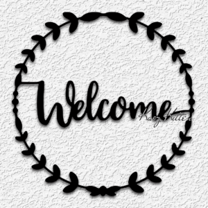 WELCOME WREATH wall art Home wall decor - 3D model by KaozKitten on Thangs