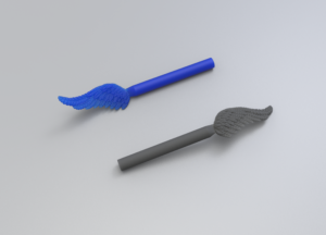 Wing for casting @ Pinshape