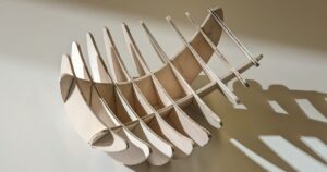 Wooden Rib Bowl