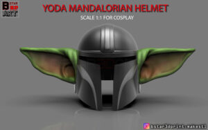 Yoda Mandalorian Helmet - Star Wars Mandalorian  @ Pinshape