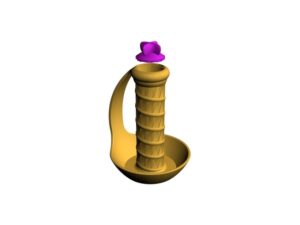 Collapsing Pirate Sword V2 – Two Color – Locking Pommel
