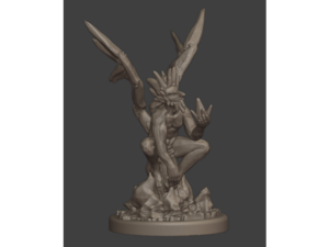 Stone or Ice Mephit remix, easy print by JavierSmith