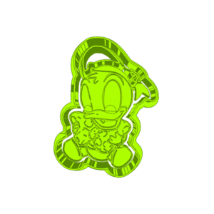 Download Free Stl Donald Duck  (8))   CUTTER AND STAMP, COOKIE CUTTER, FORM STAMP, COOKIE CUTTER, FORM