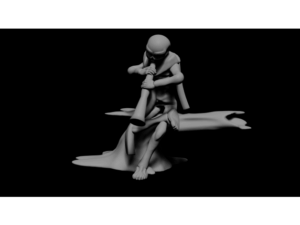 28mm scale musical zombie for tabletop gaming by VisualGlitch