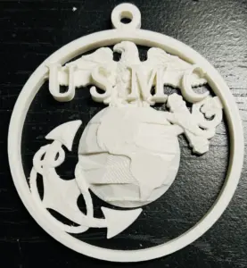 3D Printer Files | 3MF File | U S Marines Christmas Ornament | Creality Cloud