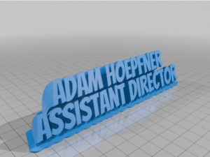 Adam Name Plate by bflip87