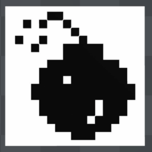 Atari St Bomb crash icon magnet