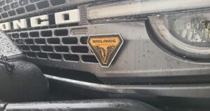 Badlands Sasquatch Bronco Badge Grill Relocation Mount by CowKiller | Download free STL model