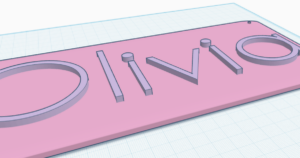 Bedroom or Office Name Sign Olivia