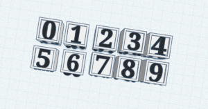 Braille numerals by Maxmilian printerCZ | Download free STL model