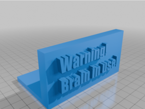 Brain in use by 3D-printer4fun