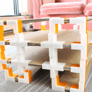 Build your own cardboard furniture with this set of brooches