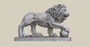 Castle Park in Kittsee Lion