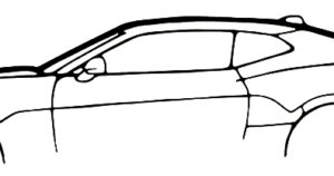 Chevrolet Camaro ZL1 Silhouette Wall art