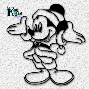 Christmas Mickey Mouse wall art disney santa fanart - 3D model by KaozKitten on Thangs