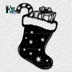 Christmas stocking wall art xmas decor - 3D model by KaozKitten on Thangs