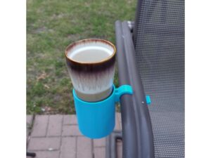 Cup Holder for 26mm Lawn Chair Arm by jmynheir