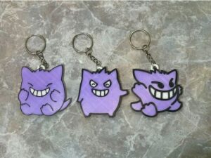 Cute Gengar Chibi Pokemon Fridge Magnet/Keychain/Pin/Hair Clip by SuSh11