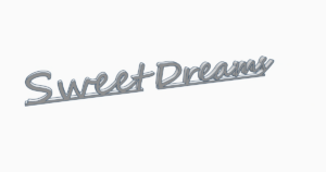 Decorative inscription "Sweet Dreams"