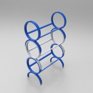 Design wine bottle holder to be assembled to measure