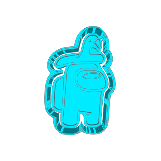 Download Free Stl Among Us  (44)   CUTTER AND STAMP, COOKIE CUTTER, FORM STAMP, COOKIE CUTTER, FORM