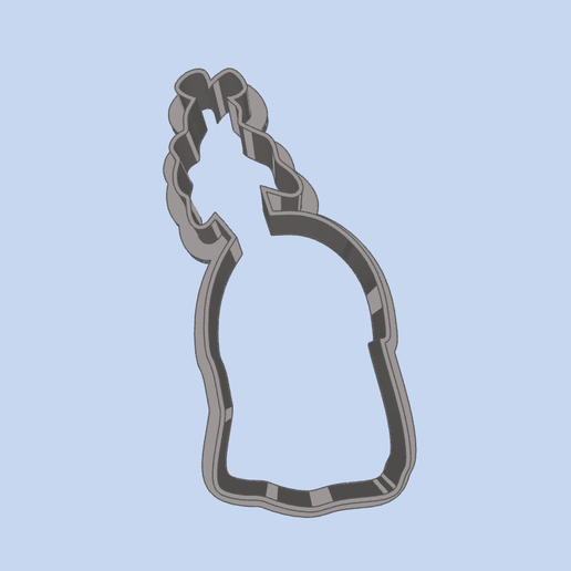 Download Free Stl Anastasia — Cinderella COOKIE CUTTERS, MOLD FOR CHILDREN, BIRTHDAY PARTY