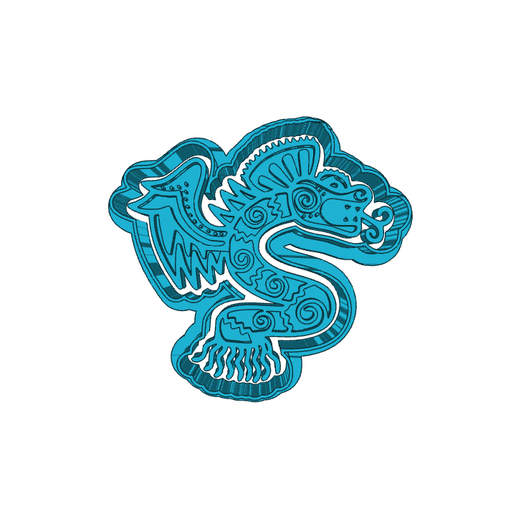 Download Free Stl Aztec animals  Mexican tribals (4)  CUTTER AND STAMP, COOKIE CUTTER, FORM STAMP, COOKIE CUTTER, FORM