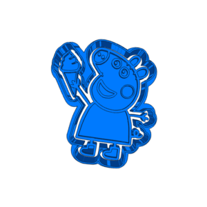 Download Free Stl Peppa pig  (1)   CUTTER AND STAMP, COOKIE CUTTER, FORM STAMP, COOKIE CUTTER, FORM
