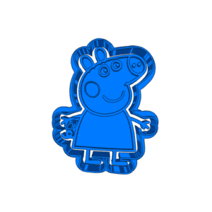 Download Free Stl Peppa pig  (10)   CUTTER AND STAMP, COOKIE CUTTER, FORM STAMP, COOKIE CUTTER, FORM