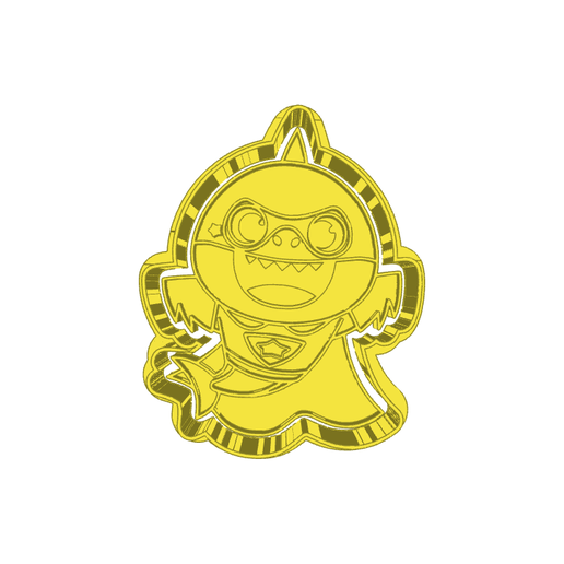 Download Free Stl baby shark  (14)   CUTTER AND STAMP, COOKIE CUTTER, FORM STAMP, COOKIE CUTTER, FORM