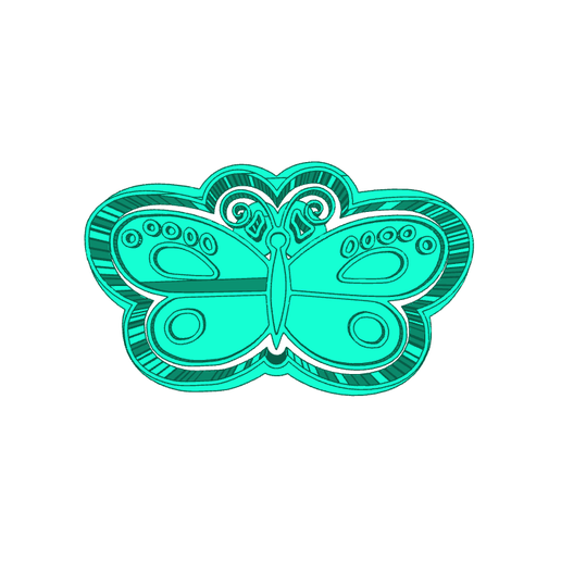 Download Free Stl butterfly (13) CUTTER AND STAMP, COOKIE CUTTER, FORM STAMP, COOKIE CUTTER, FORM