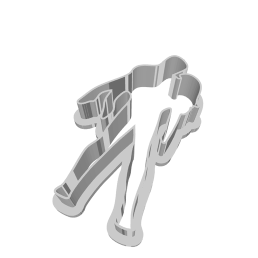 Download Free Stl superman saving woman cookie cutter, form Dc hero