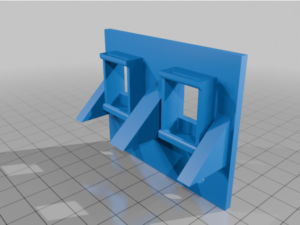 Dual RJ45 Keystone for 18mm board by xCrowNx