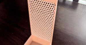 Earring stand - I added a little tray under the rack to store other cosmetics.