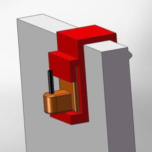 Fastening for PVC window curtain supports