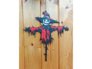 Halloween scary Scarecrow window decoration by kutnohormac